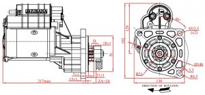 123708131 | JUBANA | Rozrusznik przekładniowy [12V][2.8kW] | FORD-NH   123708131 0001369015