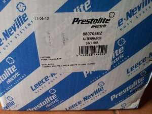 880704BZ | PRESTOLITE LEECE NEVILLE | ALTERNATOR [PL][24V][180A] 1286500 880704BZ 1286500